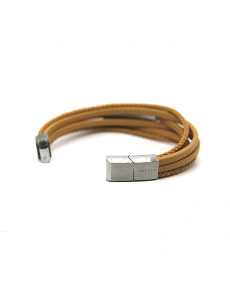 copy of Pulsera Hombre NOXTER Atmósfera Gold | Piel y acero inoxidable premium