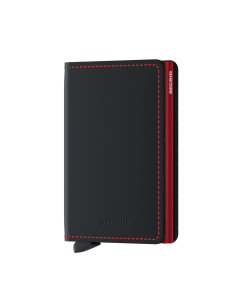 SECRID Cartera Slimwallet Matte Black & Red