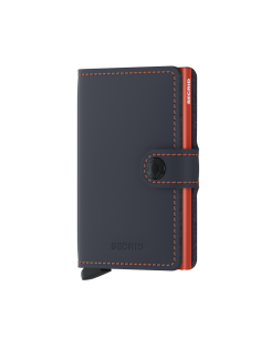 SECRID Cartera Miniwallet Matte Nightblue & Orange